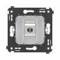 Розетка компьютерная 1-м СП Avanti "Белое облако" RJ45 кат.6A без шторок экранир. механизм DKC 4400773