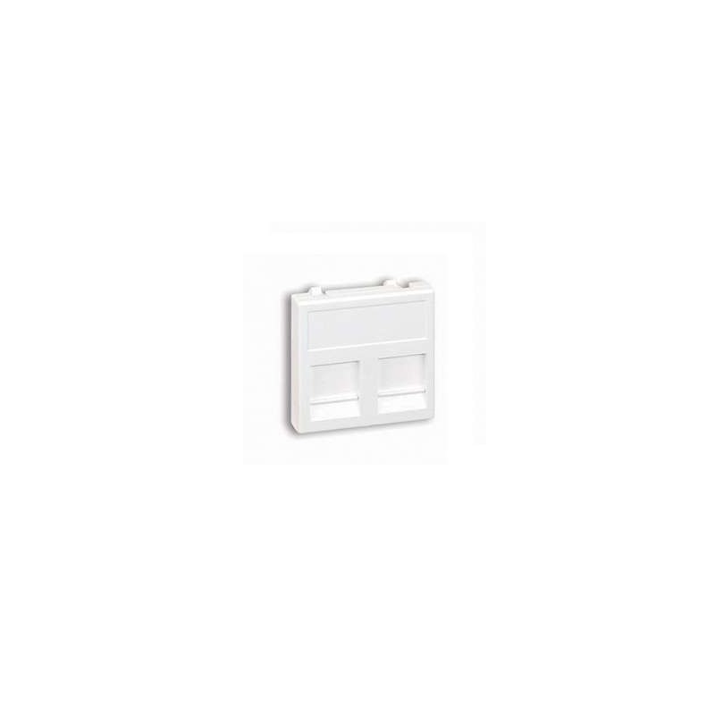 Адаптер на 2 RJ45 коннектора защ. шторки бел. Simon Connect KB76-9 Адаптер на 2 RJ45 коннектора защ. шторки бел. Simon Connect KB76-9