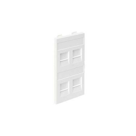 Адаптер на 4 RJ45 коннектора защ. шторки бел. SimonConnect S76C-9