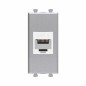 Розетка компьютерная 1мод. Avanti "Закаленная сталь" RJ45 кат.6 без шторок модульная механизм DKC 4404691 Розетка компьютерная 1мод. Avanti "Закаленная сталь" RJ45 кат.6 без шторок модульная механизм DKC 4404691