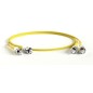 Патч-корд FC-D2-9-ST/UR-ST/UR-H-1M-LSZH-YL волоконно-оптический (шнур) SM 9/125 (OS2) ST/UPC-ST/UPC 2мм duplex LSZH 1м Hyperline