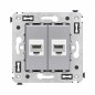 Розетка компьютерная 2-м СП Avanti "Закаленная сталь" RJ45 кат.6A без шторок механизм DKC 4404674 Розетка компьютерная 2-м СП Avanti "Закаленная сталь" RJ45 кат.6A без шторок механизм DKC 4404674