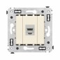 Розетка компьютерная 1-м СП Avanti "Ванильная дымка" RJ45 кат.6 без шторок экранир. механизм DKC 4405793 Розетка компьютерная 1-м СП Avanti "Ванильная дымка" RJ45 кат.6 без шторок экранир. механизм DKC 4405793