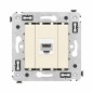 Розетка компьютерная 1-м СП Avanti "Ванильная дымка" RJ45 кат.6 без шторок механизм DKC 4405693 Розетка компьютерная 1-м СП Avanti "Ванильная дымка" RJ45 кат.6 без шторок механизм DKC 4405693