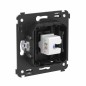 Розетка компьютерная 1-м СП Avanti "Черный матовый" RJ45 кат.6A без шторок механизм DKC 4412673 Розетка компьютерная 1-м СП Avanti "Черный матовый" RJ45 кат.6A без шторок механизм DKC 4412673