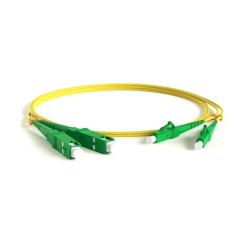 Патч-корд FC-D2-9-LC/AR-SC/AR-H-1M-LSZH-YL волоконно-оптический (шнур) SM 9/125 (OS2) LC/APC-SC/APC duplex LSZH 1м Hyperline 243 Патч-корд FC-D2-9-LC/AR-SC/AR-H-1M-LSZH-YL волоконно-оптический (шнур) SM 9/125 (OS2) LC/APC-SC/APC duplex LSZH 1м Hyperline 243