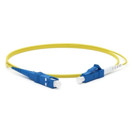 Патч-корд FC-S2-9-LC/UR-SC/UR-H-20M-LSZH-YL волоконно-оптический (шнур) SM 9/125 (OS2) LC/UPC-SC/UPC simplex LSZH 20м Hyperline 