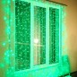 Гирлянда светодиодная "Светодиодный Дождь" 2х3м 600LED мультиколор RGB 55Вт 230В IP65 провод прозр. (свечение с динамикой при пр