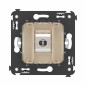 Розетка компьютерная 1-м СП Avanti "Ванильная дымка" RJ45 кат.6 без шторок экранир. механизм DKC 4405793 Розетка компьютерная 1-м СП Avanti "Ванильная дымка" RJ45 кат.6 без шторок экранир. механизм DKC 4405793