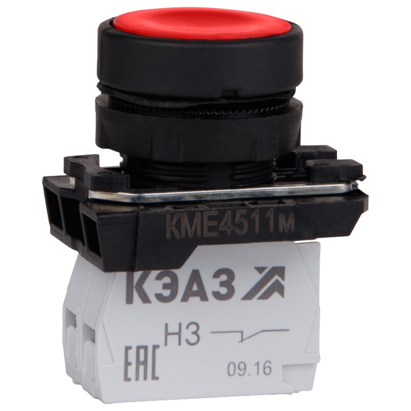 Кнопка КМЕ 4511м 1но+1нз цилиндр IP54 красн. КЭАЗ 248248 Кнопка КМЕ 4511м 1но+1нз цилиндр IP54 красн. КЭАЗ 248248