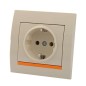 Розетка 1-м СП Deriy 16А IP20 с заземл. керамика крем. LEZARD 702-0303-122 Розетка 1-м СП Deriy 16А IP20 с заземл. керамика крем. LEZARD 702-0303-122