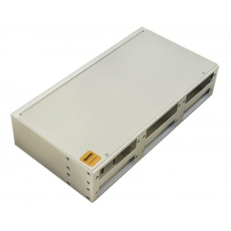 Бокс оптический FO-19R-2U-6хSLT-W140H42-48UN-GY универс. 19дюйм от 8 до 48 портов (SC duplex LC ST FC) (со спайс. пласт. без пиг