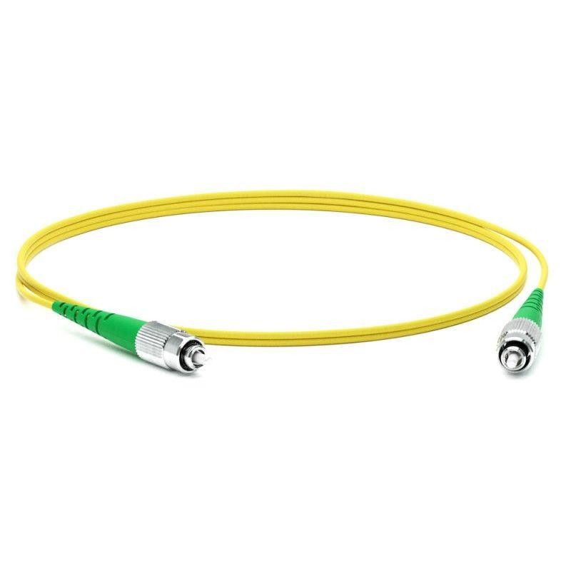 Патч-корд FC-S2-9-FC/AR-FC/AR-H-2M-LSZH-YL волоконно-оптический (шнур) SM 9/125 (OS2) FC/APC-FC/APC simplex LSZH 2м Hyperline 25