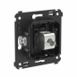 Розетка компьютерная 1-м СП Avanti "Черный матовый" RJ45 кат.6 без шторок экранир. механизм DKC 4412793 Розетка компьютерная 1-м СП Avanti "Черный матовый" RJ45 кат.6 без шторок экранир. механизм DKC 4412793