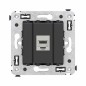 Розетка компьютерная 1-м СП Avanti "Черный матовый" RJ45 кат.6 без шторок экранир. механизм DKC 4412793 Розетка компьютерная 1-м СП Avanti "Черный матовый" RJ45 кат.6 без шторок экранир. механизм DKC 4412793