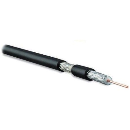 Кабель коаксиальный COAX-RG6-OUTDOOR-500 RG-6 75Ом (ТВ SAT CATV) жила 18 AWG для внеш. прокл., общ. d6.9мм PE (-40град.C - +60гр