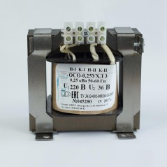 Трансформатор ОСО-0.4-09 220/42В УХЛ3 Кострома ОС0000009276