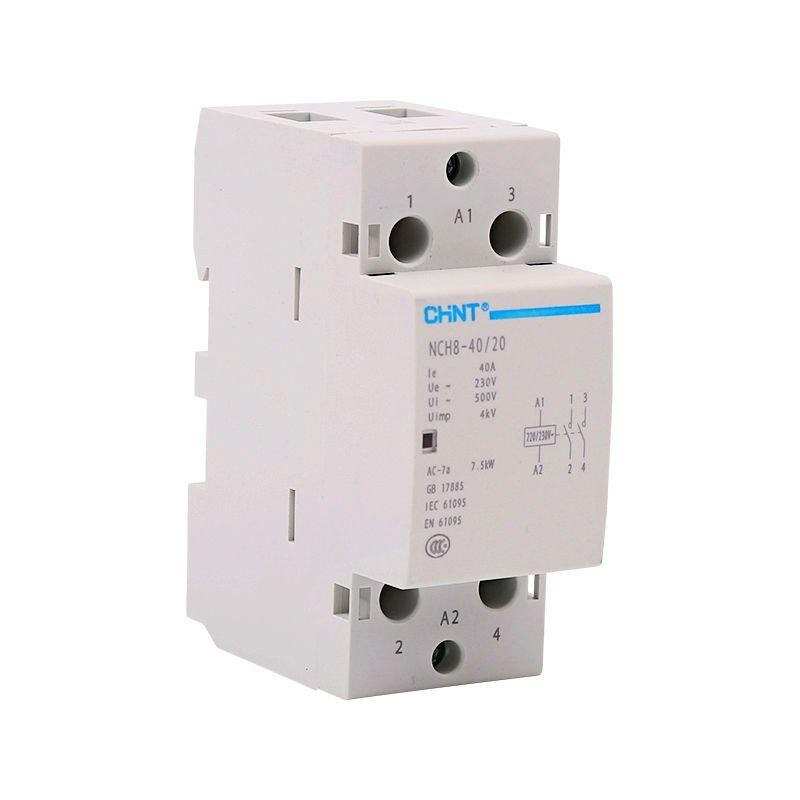 Контактор модульный NCH8-40/20 40А 2НО AC 24В 50Гц (R) CHINT 256082 Контактор модульный NCH8-40/20 40А 2НО AC 24В 50Гц (R) CHINT 256082