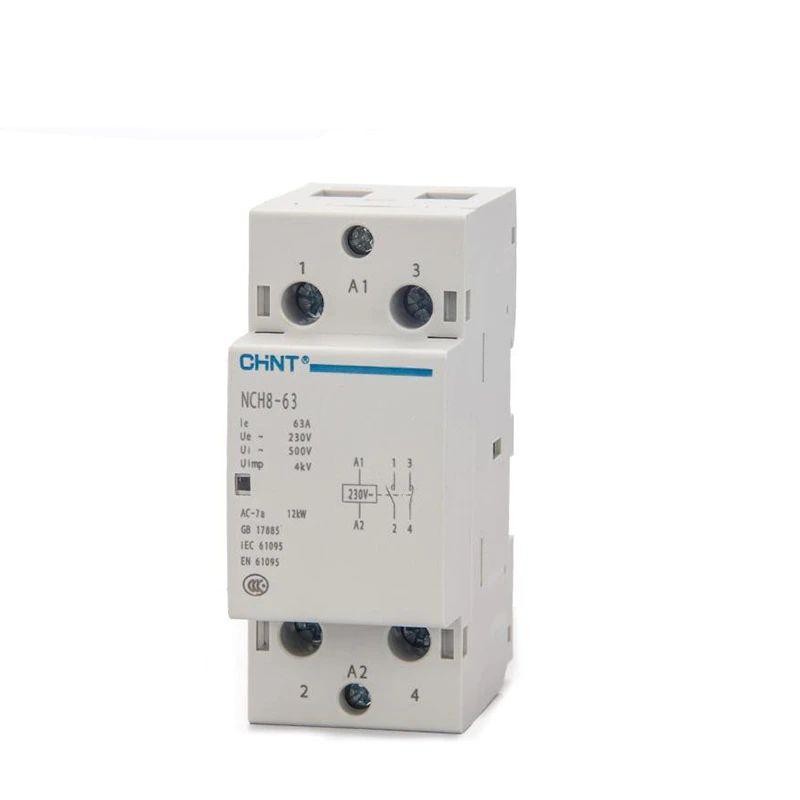 Контактор модульный NCH8-63/11 63А 1НЗ+1НО AC 220/230В 50Гц (R) CHINT 256095 Контактор модульный NCH8-63/11 63А 1НЗ+1НО AC 220/230В 50Гц (R) CHINT 256095