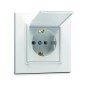 Розетка с/з и крышкой СП Karea 16А IP20 бел. Makel 56001099 Розетка с/з и крышкой СП Karea 16А IP20 бел. Makel 56001099