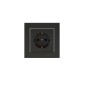 Розетка 1-м СП Karea 16А IP20 с/з дым. металлик Makel 56050028 Розетка 1-м СП Karea 16А IP20 с/з дым. металлик Makel 56050028