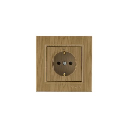 Розетка с/з СП Karea 16А IP20 дуб керамика Makel 56101008