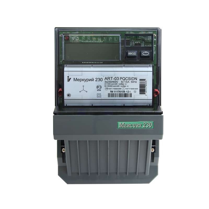 Счетчик Меркурий 230 ART-03 PQRSIDN 3ф 5-7.5А класс точн. 0.5S/1.0 1 тариф. RS-485 ЖКИ Инкотекс М0000051953 Счетчик Меркурий 230 ART-03 PQRSIDN 3ф 5-7.5А класс точн. 0.5S/1.0 1 тариф. RS-485 ЖКИ Инкотекс М0000051953