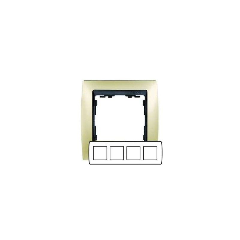 Рамка 4-м Simon82 шампань/матов. Simon 82844-34 Рамка 4-м Simon82 шампань/матов. Simon 82844-34