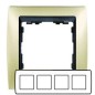 Рамка 4-м Simon82 шампань/матов. Simon 82844-34 Рамка 4-м Simon82 шампань/матов. Simon 82844-34