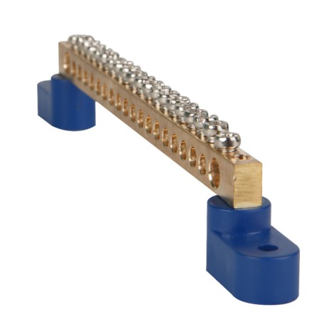 Шина нулевая с двумя изоляторами OptiKit BB-T-PE-S-14-6х9 желт. КЭАЗ 277885