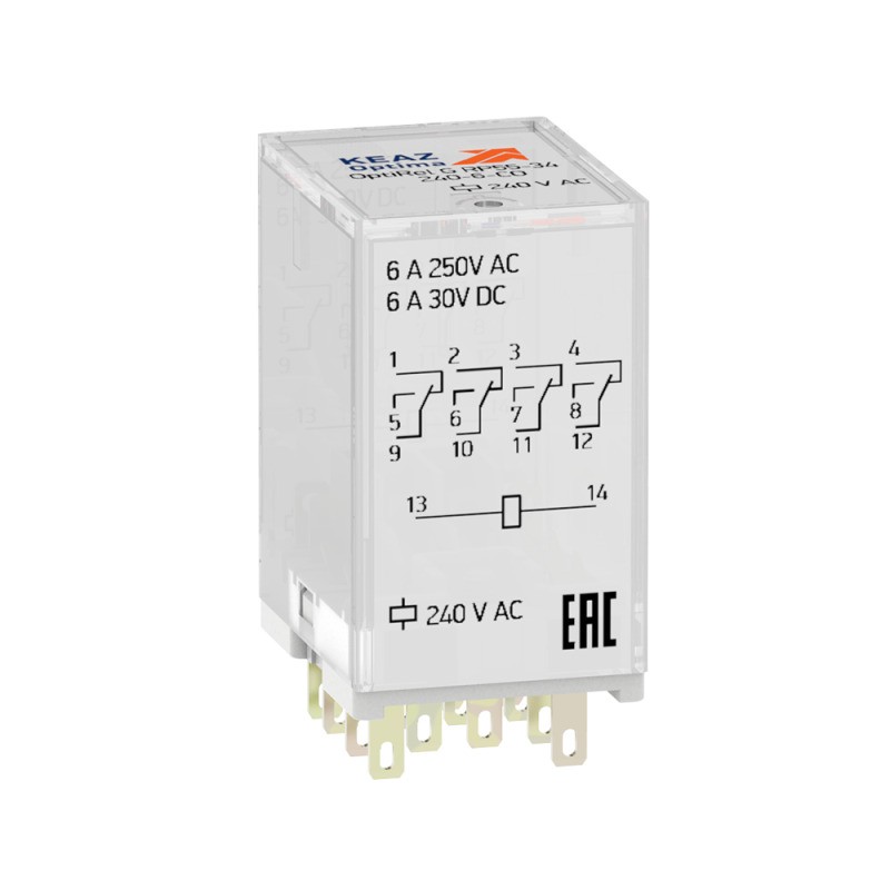 Реле промежуточное OptiRel G RP55-14-110D-6-CO КЭАЗ 281062
