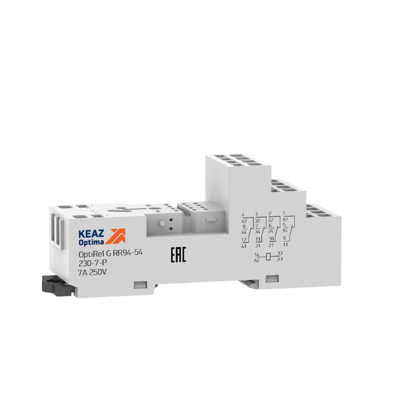 Розетка для реле OptiRel G RR94-54-230-7-P КЭАЗ 281169 Розетка для реле OptiRel G RR94-54-230-7-P КЭАЗ 281169