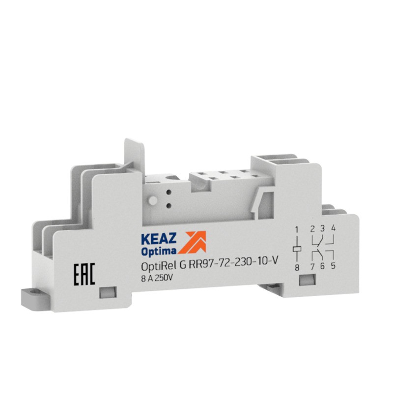 Розетка для реле OptiRel G RR97-72-230-10-V КЭАЗ 281177 Розетка для реле OptiRel G RR97-72-230-10-V КЭАЗ 281177