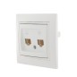 Розетка компьютерная + телефонная 2-м СП Mira RJ45 + RJ11 бел./бел. LEZARD 701-0202-143 Розетка компьютерная + телефонная 2-м СП Mira RJ45 + RJ11 бел./бел. LEZARD 701-0202-143