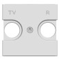 Накладка для TV-R розетки 2мод. Zenit серебристый ABB 2CLA225080N1301 Накладка для TV-R розетки 2мод. Zenit серебристый ABB 2CLA225080N1301