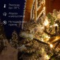 Гирлянда светодиодная "Нить" 10м 100LED зел. 12Вт 24В IP65 постоян. свечение провод ПВХ черн. Neon-Night 305-144