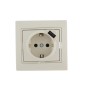 Розетка 1-м СП Mira 16А с заземл. + USB разъем крем. LEZARD 701-0303-181 Розетка 1-м СП Mira 16А с заземл. + USB разъем крем. LEZARD 701-0303-181