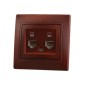 Розетка компьютерная 2-м Mira RJ45 вишня LEZARD 701-0601-141 Розетка компьютерная 2-м Mira RJ45 вишня LEZARD 701-0601-141