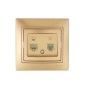 Розетка компьютерная + телефонная 2-м СП Mira RJ45 + RJ11 зол. метал. LEZARD 701-1313-143 Розетка компьютерная + телефонная 2-м СП Mira RJ45 + RJ11 зол. метал. LEZARD 701-1313-143