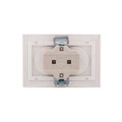 Розетка 2-м СП Mira 16А IP20 без заземл. со вставкой керамика свет. корич./жемчуж./бел. перламутр. LEZARD 701-3031-128