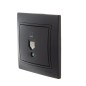 Розетка компьютерная 1-м СП Mira RJ45 черн. бархат LEZARD 701-4242-139 Розетка компьютерная 1-м СП Mira RJ45 черн. бархат LEZARD 701-4242-139