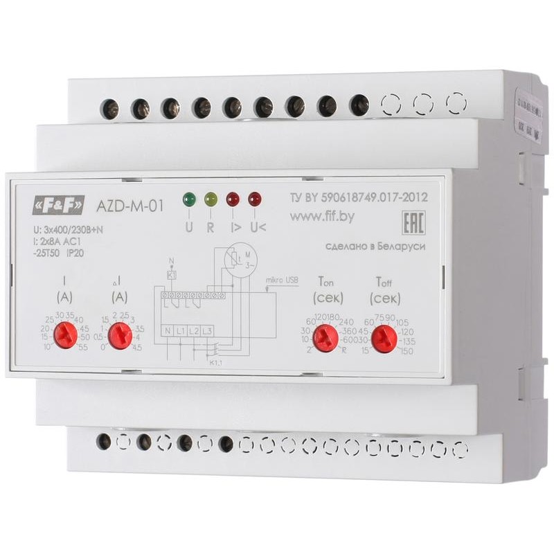 Автомат защиты электродвигателей AZD-M исп.1 10-59.5 А микропроцессорн. защита трехфазн. двигателей до 30кВт с транс. тока более Автомат защиты электродвигателей AZD-M исп.1 10-59.5 А микропроцессорн. защита трехфазн. двигателей до 30кВт с транс. тока более
