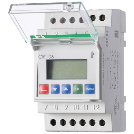 Регулятор температуры CRT-06 (от -100 до +400 град.C, микропроцессорный, многофункц., ЖКИ индикация, с возможностью подкл. двух 