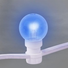 Гирлянда светодиодная "LED Galaxy Bulb String" 10м 6х30LED син. 25Вт 220-240В IP65 провод каучук бел. Neon-Night 331-303