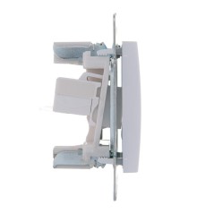 Розетка телефонная 2-м СП Karina RJ11 механизм бел. LEZARD 707-0288-138