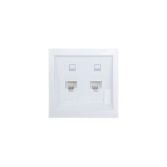 Розетка компьютерная 2-мест. ZIMA IP20 бел. LEZARD 704-0288-141