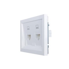 Розетка компьютерная 2-мест. ZIMA IP20 бел. LEZARD 704-0288-141