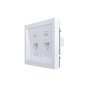 Розетка компьютерная 2-мест. ZIMA IP20 бел. LEZARD 704-0288-141 Розетка компьютерная 2-мест. ZIMA IP20 бел. LEZARD 704-0288-141