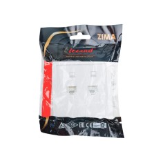 Розетка компьютерная 2-мест. ZIMA IP20 бел. LEZARD 704-0288-141