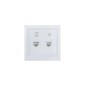 Розетка компьютер+телефон с модулем Cat 6 СП ZIMA бел. LEZARD 704-0288-144 Розетка компьютер+телефон с модулем Cat 6 СП ZIMA бел. LEZARD 704-0288-144